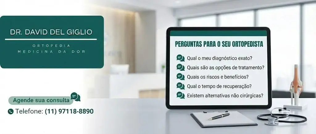 Perguntas que você deveria fazer ao seu ortopedista