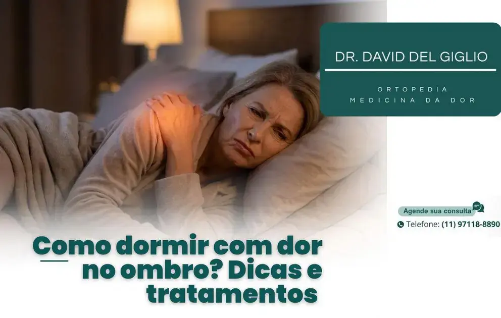 Como dormir com dor no ombro? Dicas e tratamentos para bursite em São Paulo