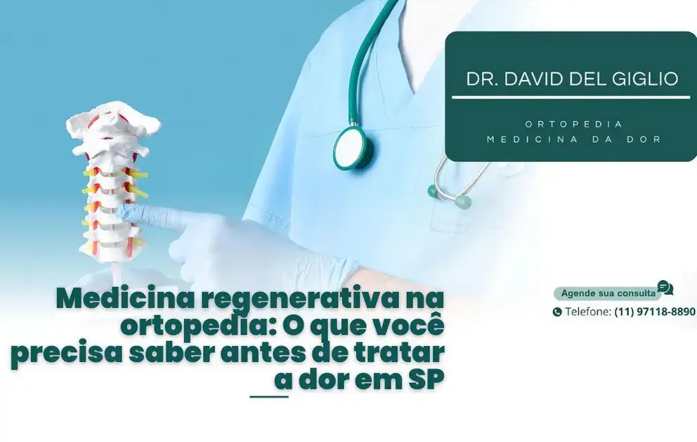 Medicina regenerativa na ortopedia: O que você precisa saber antes de tratar a dor em SP