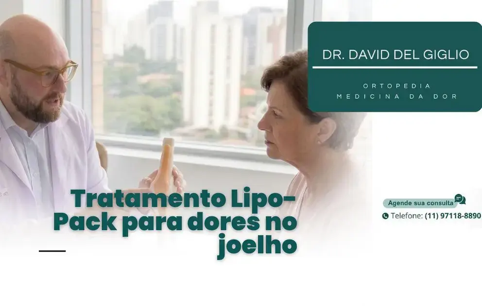 Tratamento Lipo-Pack para dores no joelho: Entenda o passo a passo na clínica em SP